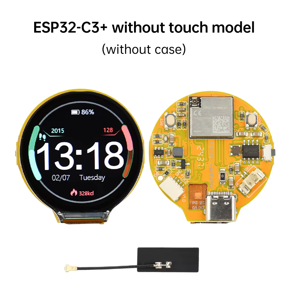 ESP32-C3 LVGL 1,28 Zoll Runddisplay GC9A01 240*240 IPS-Display ESP32-C3 WIFI Bluetooth Entwicklungsboard Dual