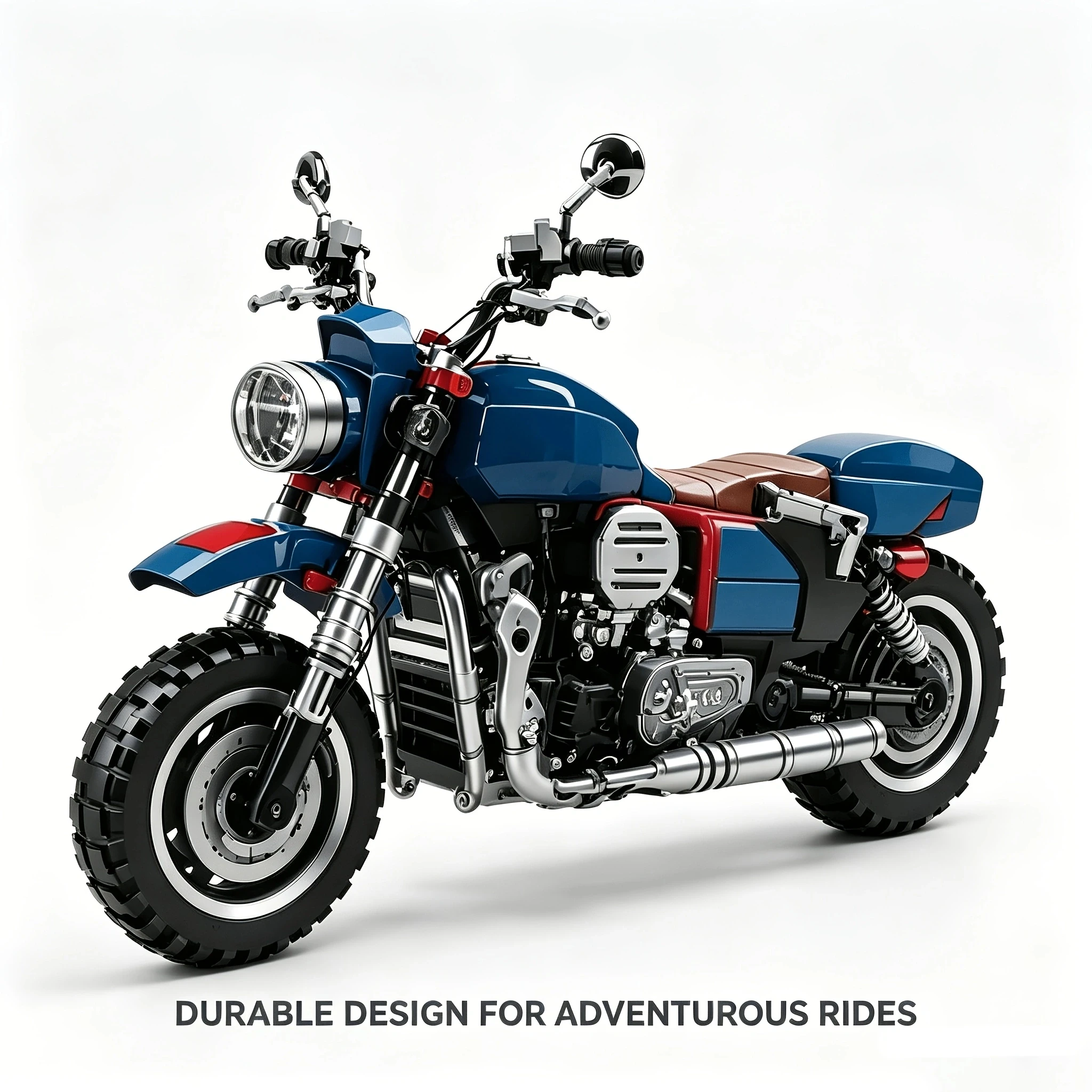 Kreative Bausteine Simulations-Motorrad-Automodell DIY – Bild 4
