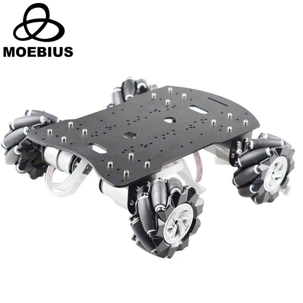 15kg Nutzlast 4WD 80mm Mecanum Rad Roboter Auto Chassis Kit mit DC 12V Hall Motor für Arduino Raspberry Pi DIY