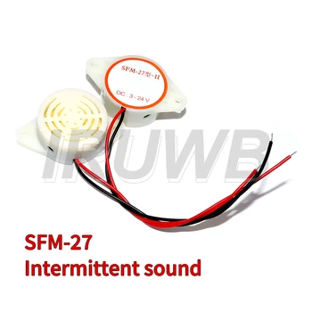 SFM-27 Aktiver Summer-Piepton, 95 dB, 3015, intermittierender Piepton, hohe Dezibelzahl, DC 3-24 V, 12 V