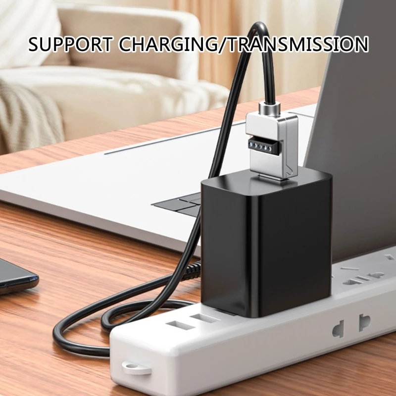 USB2.0 Lötfreier Adapter Metallgehäuse USB 2.0 Stecker Klemmenblock – Bild 6
