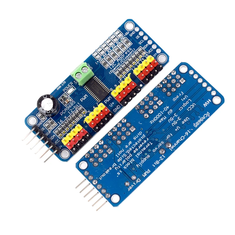 PCA9685 Roboter Controller IIC Schnittstelle 16 Kanal 12-Bit PWM Servo – Bild 5