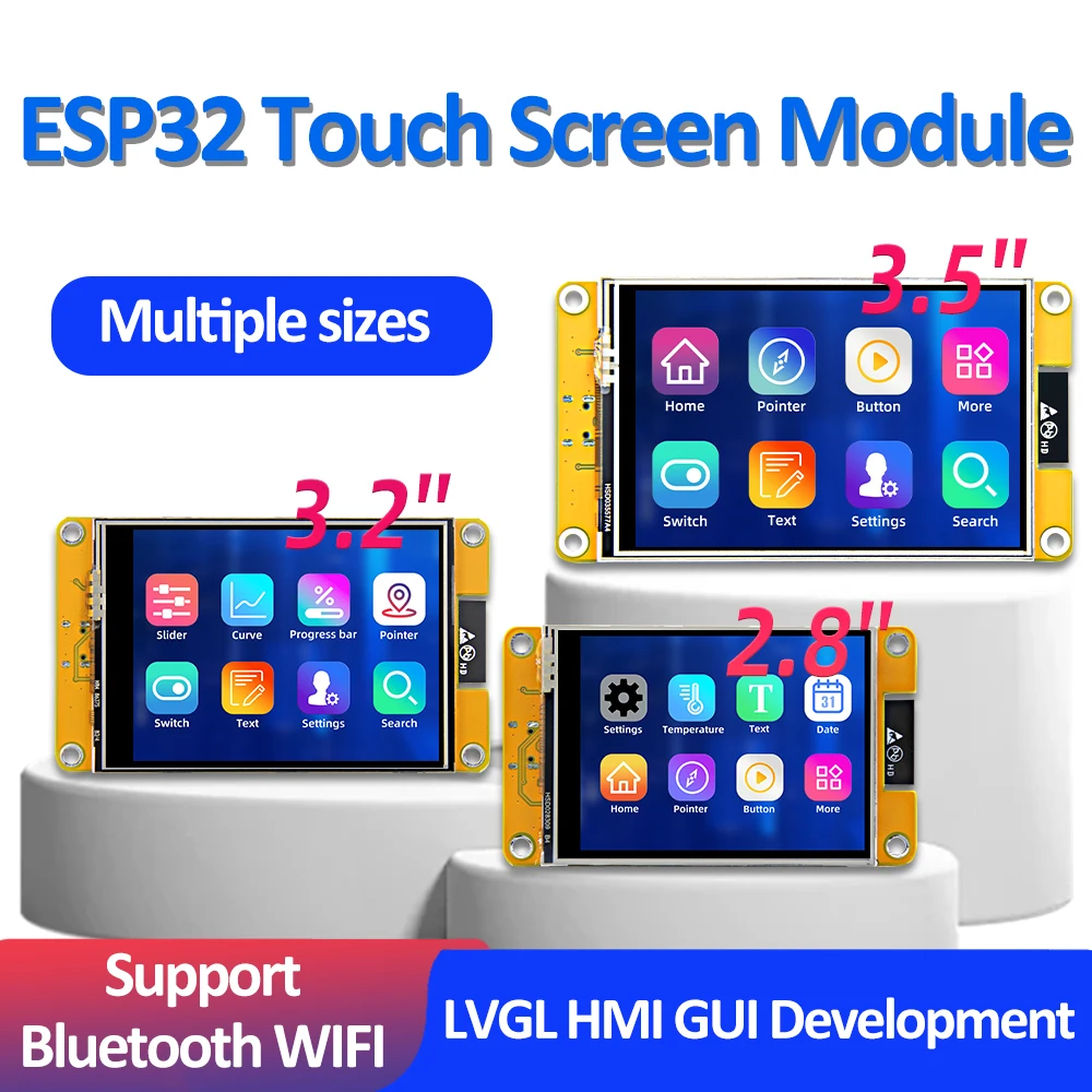 ESP32 Arduino LVGL WLAN Bluetooth Entwicklungsboard 2,8/3,2/3,5/4 Zoll Smart Display Bildschirm LCD TFT Modul