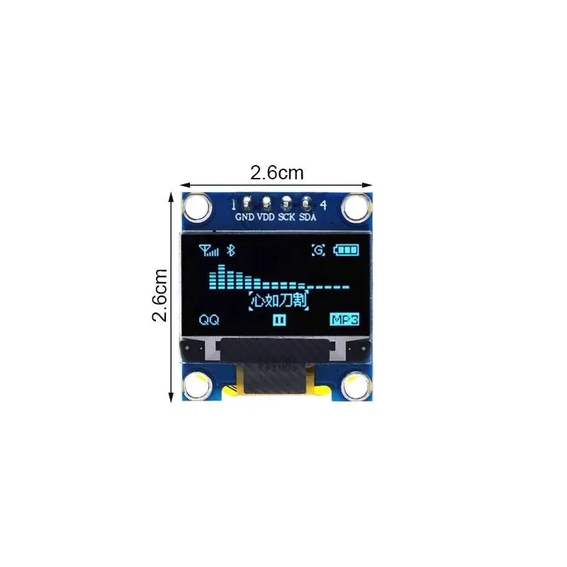 0,96 Zoll SSD1306 OLED-Display 128x64 IIC I2C Serielles – Bild 6