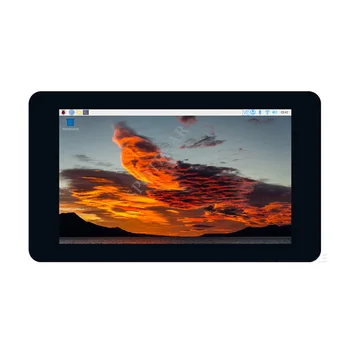 Raspberry Pi 7-Zoll DSI LCD Kapazitiver Touchscreen IPS 800x480 MIPI Display mit Gehäuse für RPi 4B 3B+ 3A+