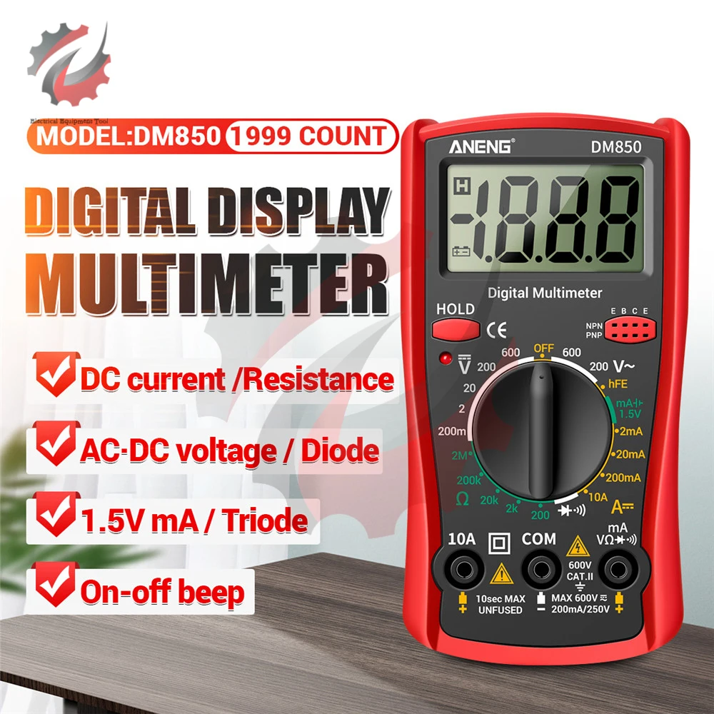DM850 Automatisches professionelles Digitalmultimeter 1999 zählt AC DC – Bild 3