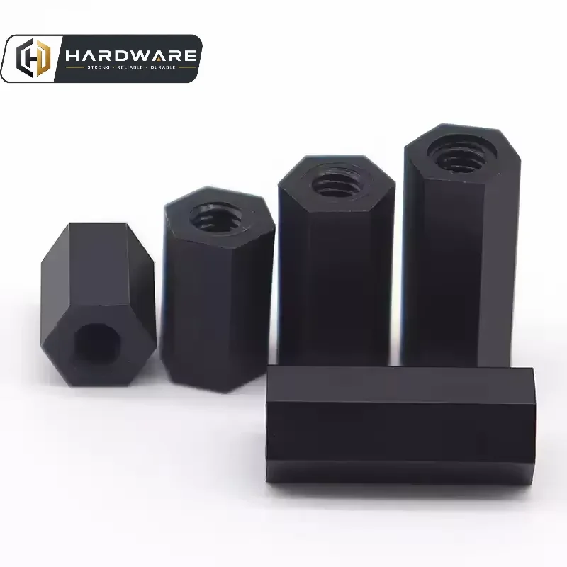 M2 M2.5 M3 M4 M5 M6 Schwarze Nylon-Sechskant-Abstandshalter-Säule – Bild 6