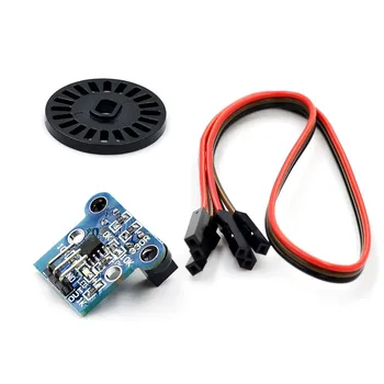 HC-020K Doppelgeschwindigkeitsmesssensormodul mit fotoelektrischen Encodern Kit oben für Arduino