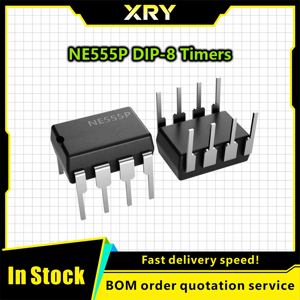 XRY 20-50 Stück integrierte Schaltkreise NE555 NE555P 555 DIP-8 Timer – Bild 2