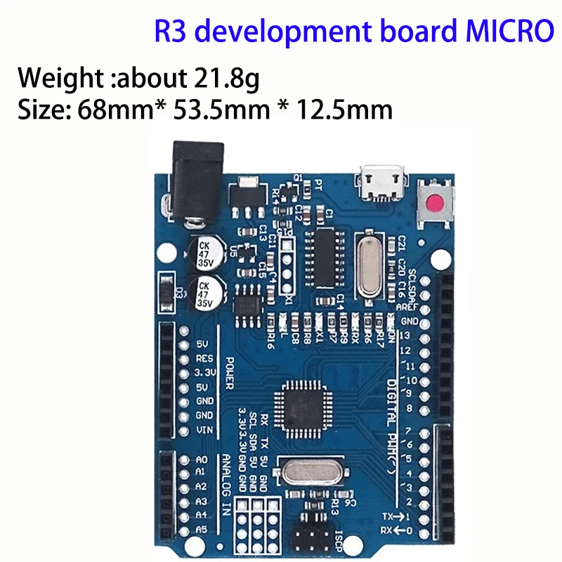 UNO R3 (CH340G) MEGA328P für Arduino UNO R3 + USB KABEL ATMEGA328P-AU – Bild 3