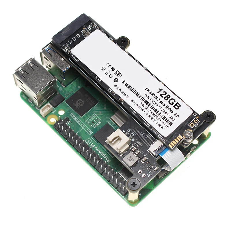 Raspberry PI 5 x 1001 M2 SSD-Erweiterungsplatine PCIE auf M.2 NVME SSD – Bild 3
