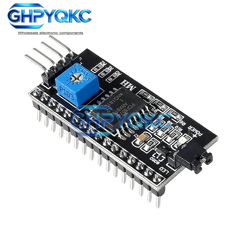LCD1602 1602 LCD-Modul Blau / Gelbgrüner Bildschirm 16x2 Zeichen LCD-Anzeige PCF8574T PCF8574 IIC I2C
