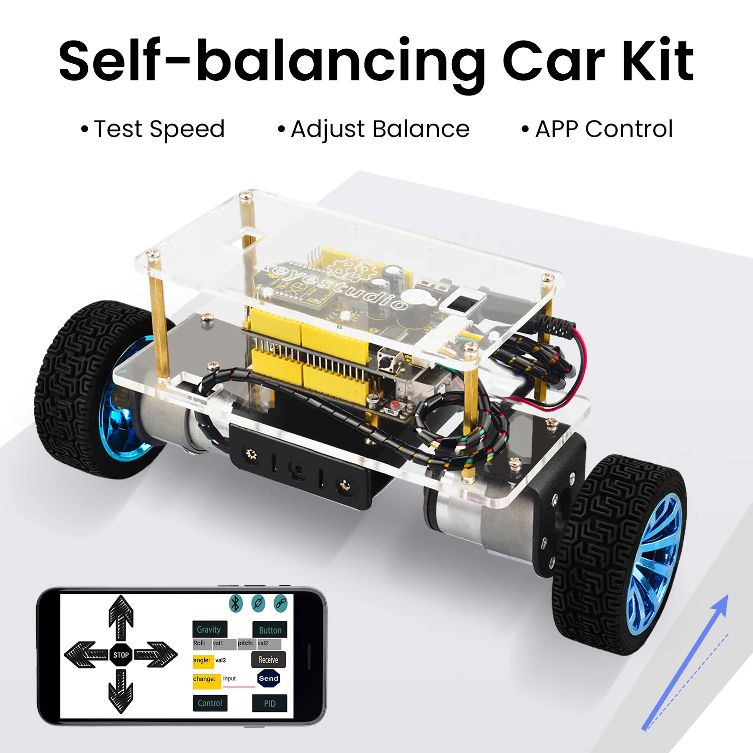 Keyes tudio DIY programmier bare Balance Roboter Auto Kit für Arduino – Bild 2