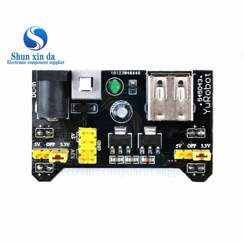 MB102 Breadboard Netzteilmodul 3,3 V 5 V lötfreies Brotbrett – Bild 3
