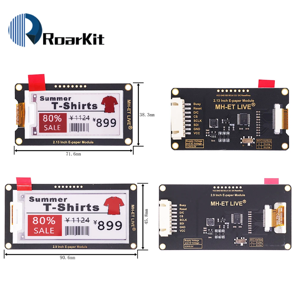 2.13 "2,13 Inch Epaper Modul E-papier E-Tinte EInk Display Bildschirm – Bild 2