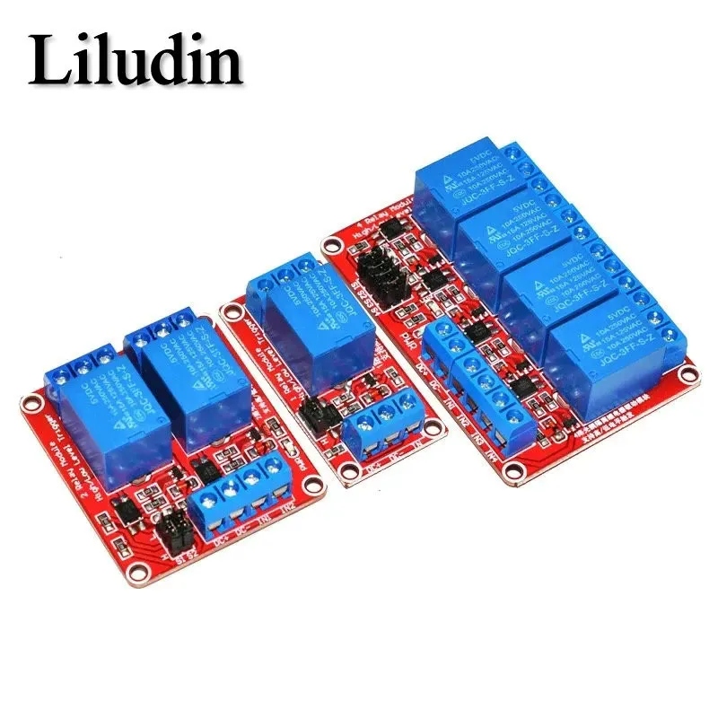 DC 5V 12V 24V 1 2 4 6 8-Kanal-Relaismodul-Platinenabschirmung – Bild 2