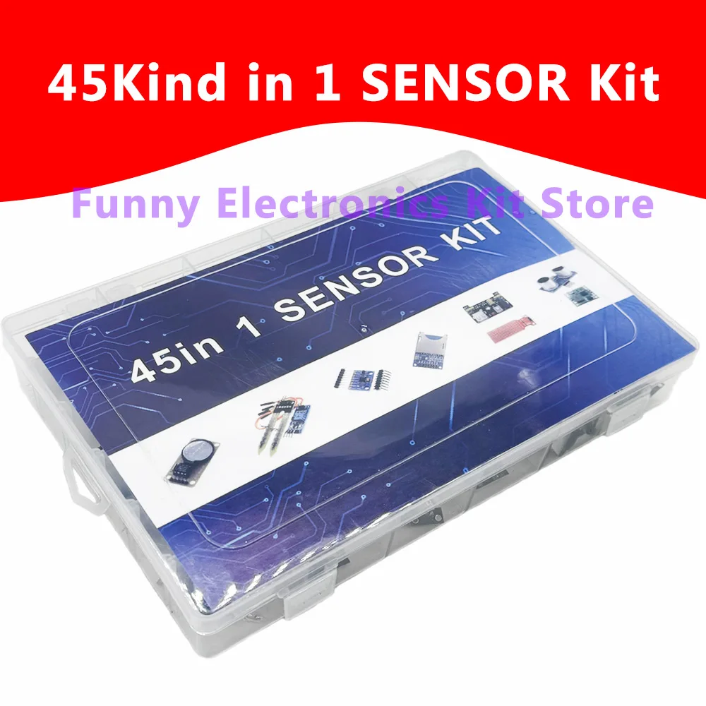 45-in-1 & 37-in-1 Sensormodule Starter-Kit für R3 Board Raspberry Pi DIY UNO R3 MEGA256 mit/ohne Box