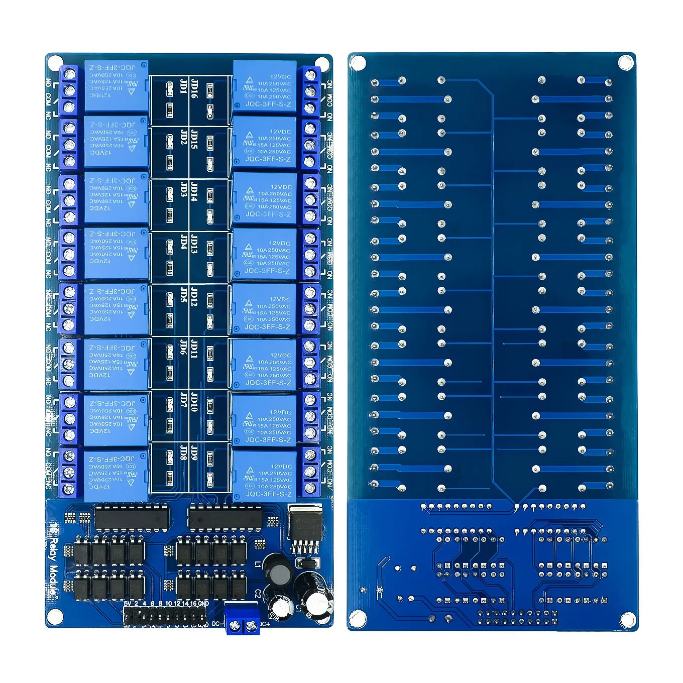5V 12V 16-Kanal-Relaismodul für Arduino ARM PIC AVR DSP Elektronisches – Bild 4