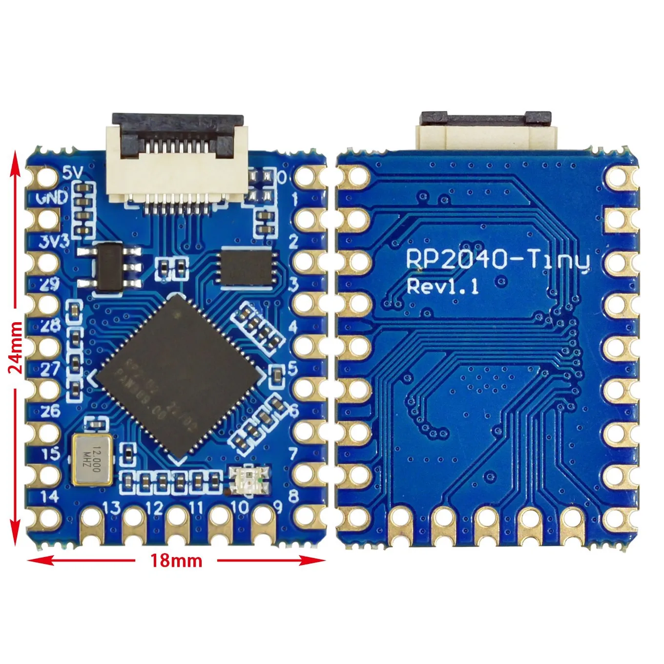 RP2040-Tiny Development Board Modul RP2040 NULL Raspberry Pi PICO USB – Bild 3