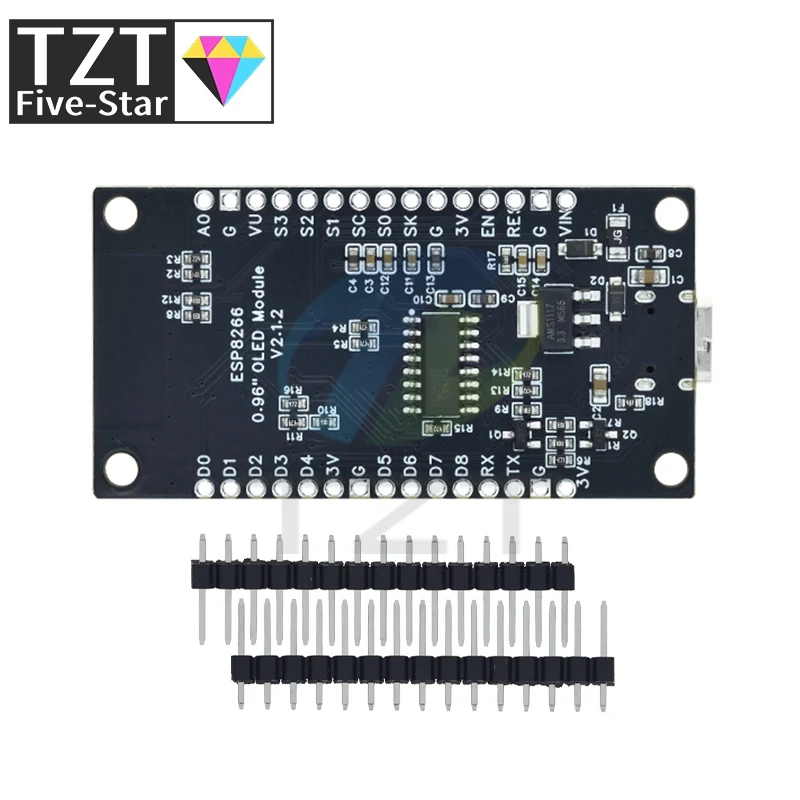 Nodemcu esp8266 v3 entwicklungs board mit 0,96 zoll oled display ch340 – Bild 3