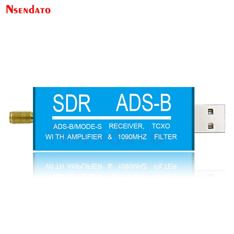 RTL2832U ADS-B Mode-S USB SDR TV-Receiver Eingebauter HF-Verstärker 1090 MHz Bandpassfilter Radio SDR Band TV