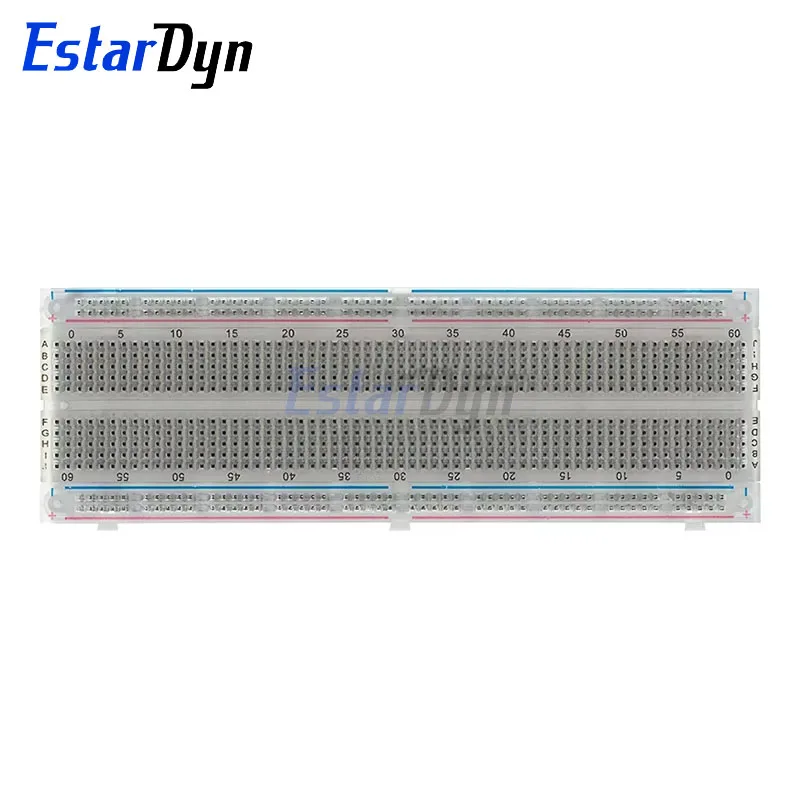 Estardyn MB102 Lötfreies Steckbrett 830/400 Löcher PCB Prototyping – Bild 6