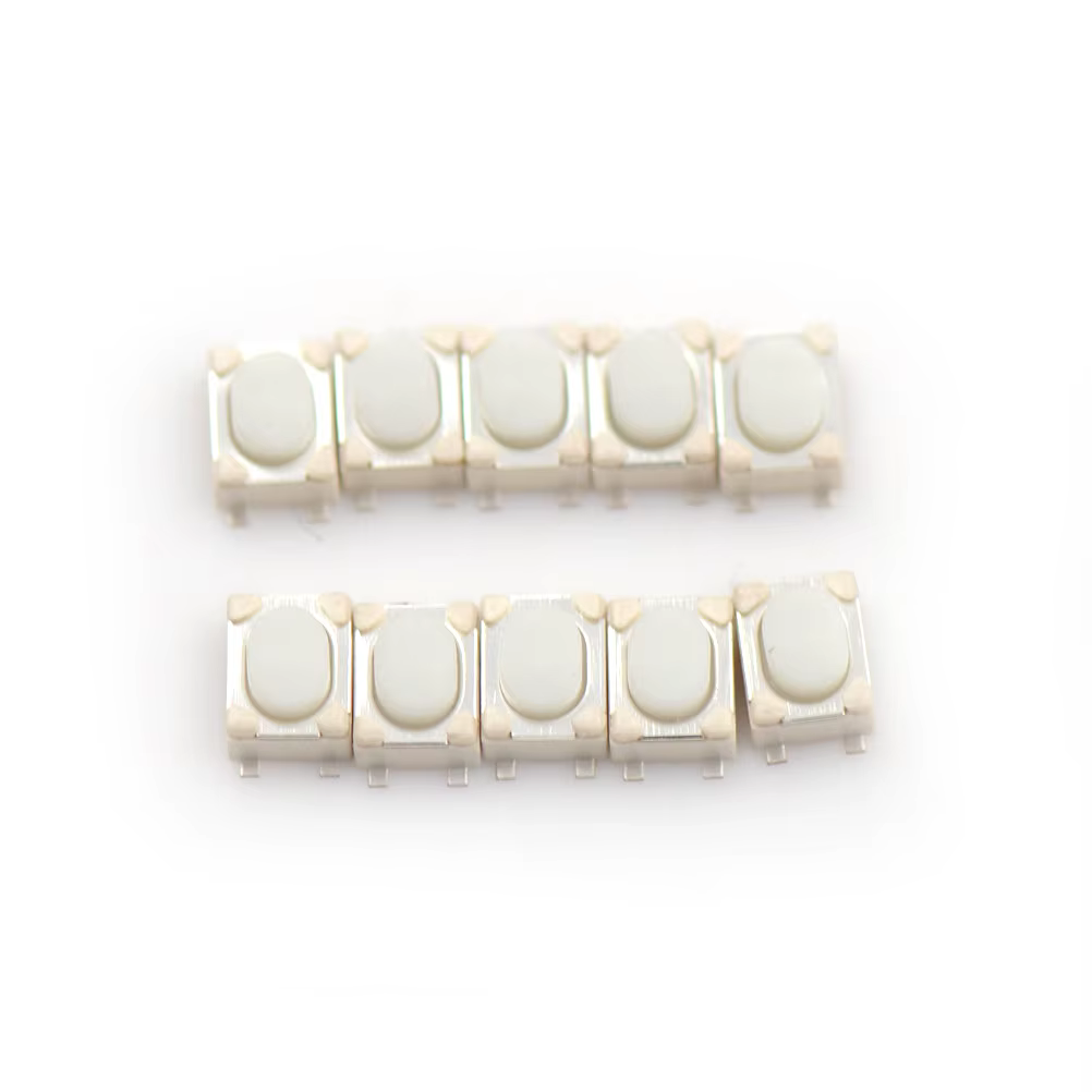 Micro Button Tact Switch SMD 4Pin 3X4X2,5 MM Weiß Tactile (50 Stück) – Bild 6