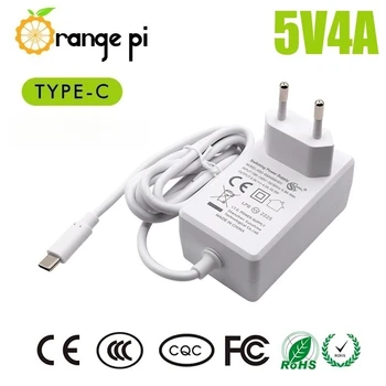 5V 4A Netzteil DC 20W USB Typ C Netzteil EU US UK Stecker für Orange Pi 5 Plus / 5B / B / 4LTS / 800 Power