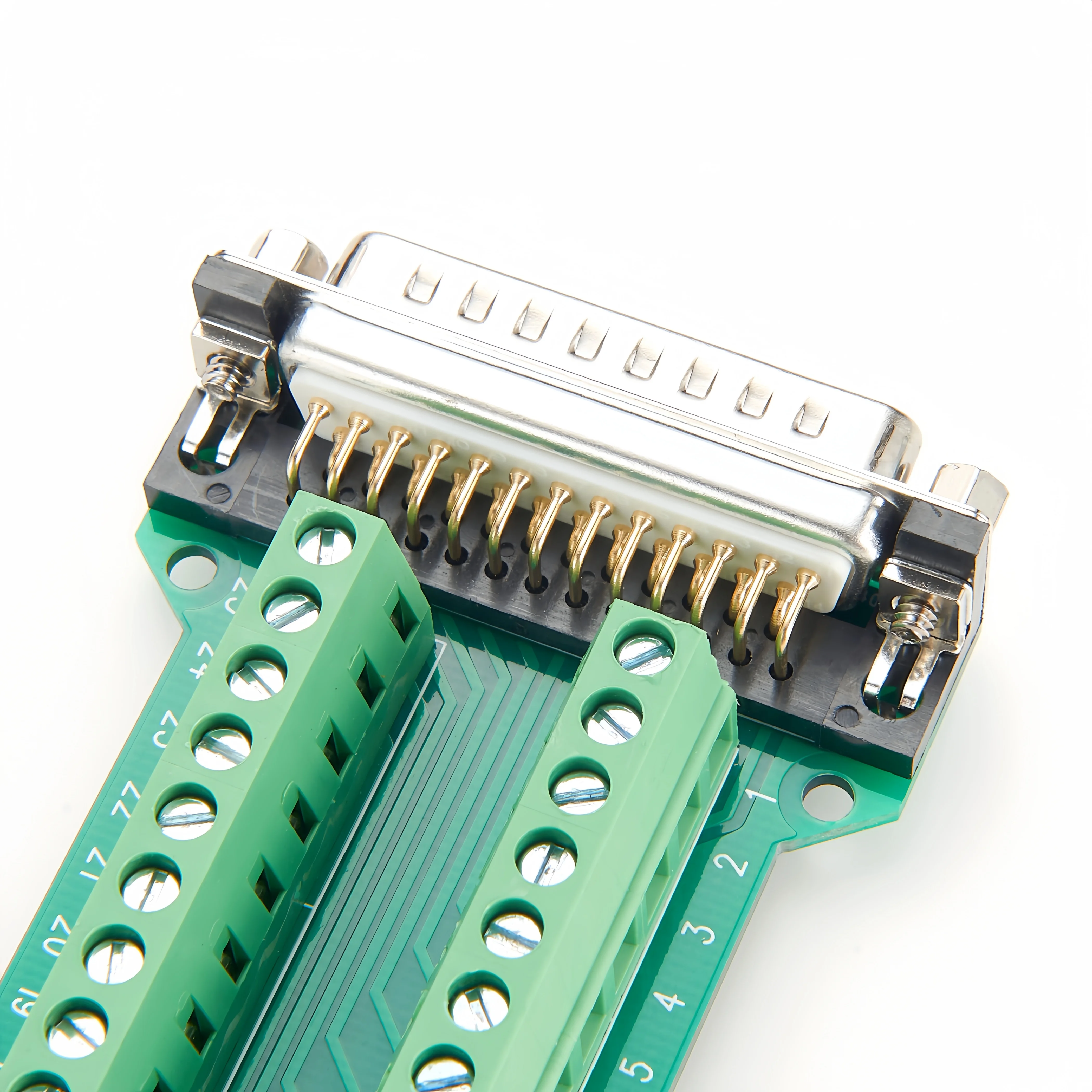 DB25 Schraubklemmenadapter D-SUB 25-polig 2-reihig Stecker – Bild 4