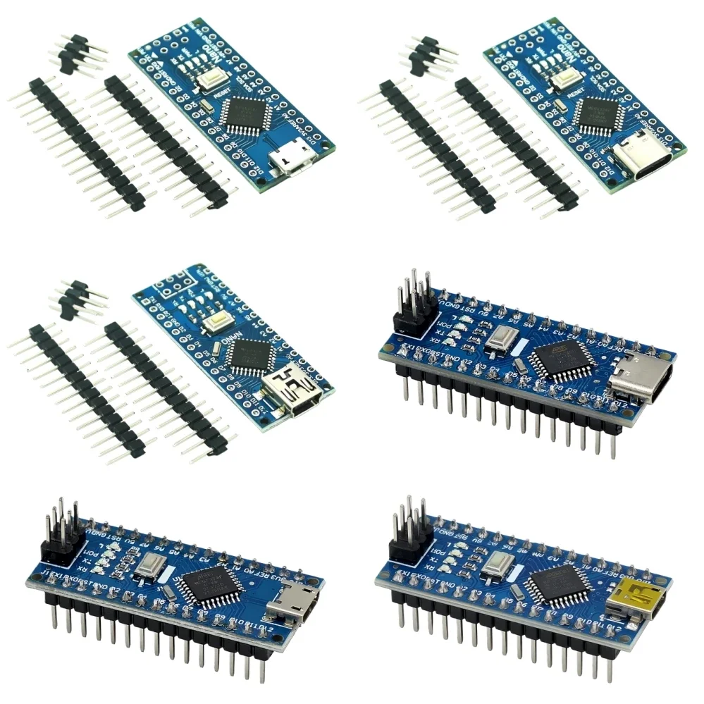 Arduino NANO V3.0 ATMEGA328PB Entwicklungsboard CH340 Treibermodul Mini / Typ-C / Micro USB NANO IO Shield