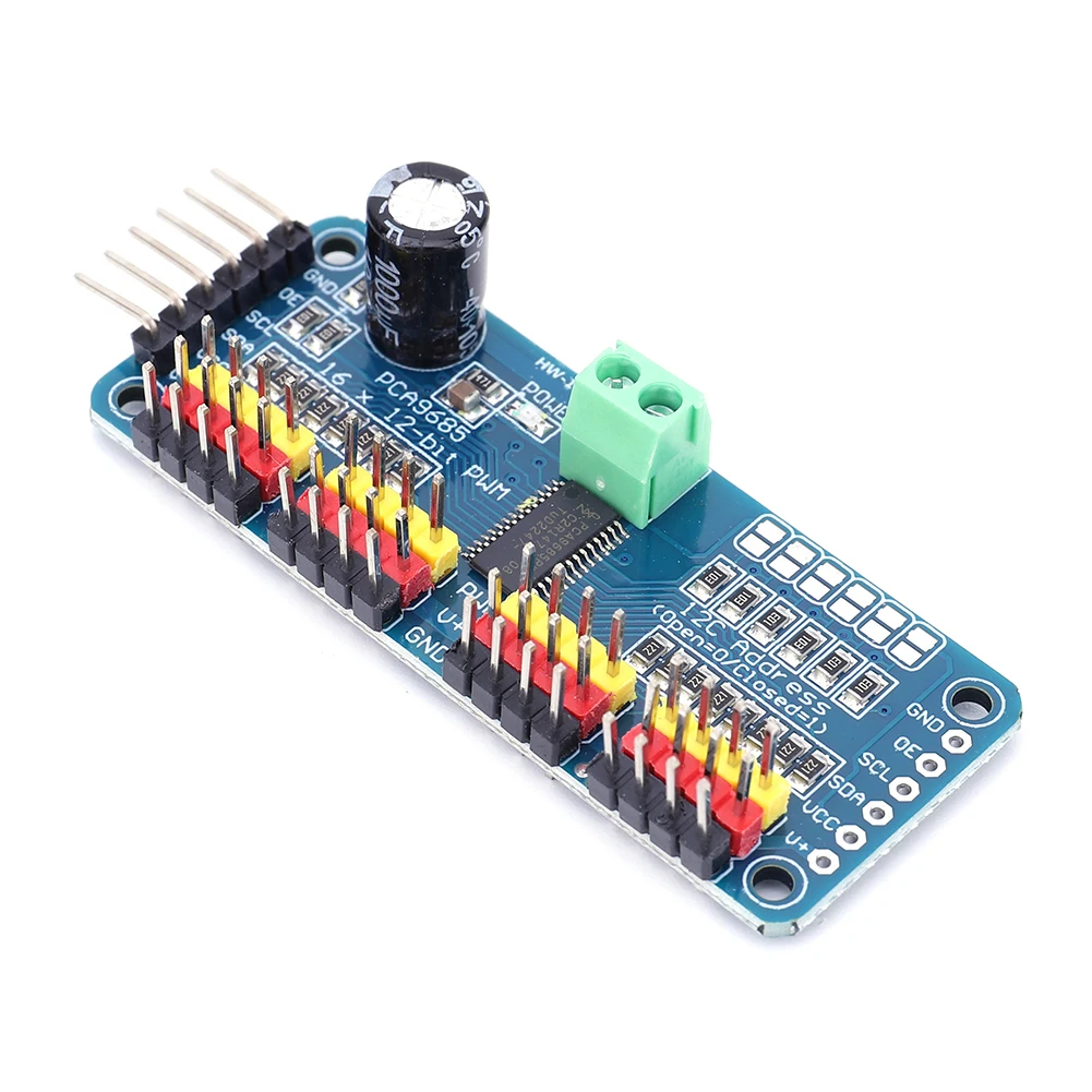 PCA9685 Roboter-Controller, IIC-Schnittstelle, 16 Kanäle, 12 Bit, PWM – Bild 4