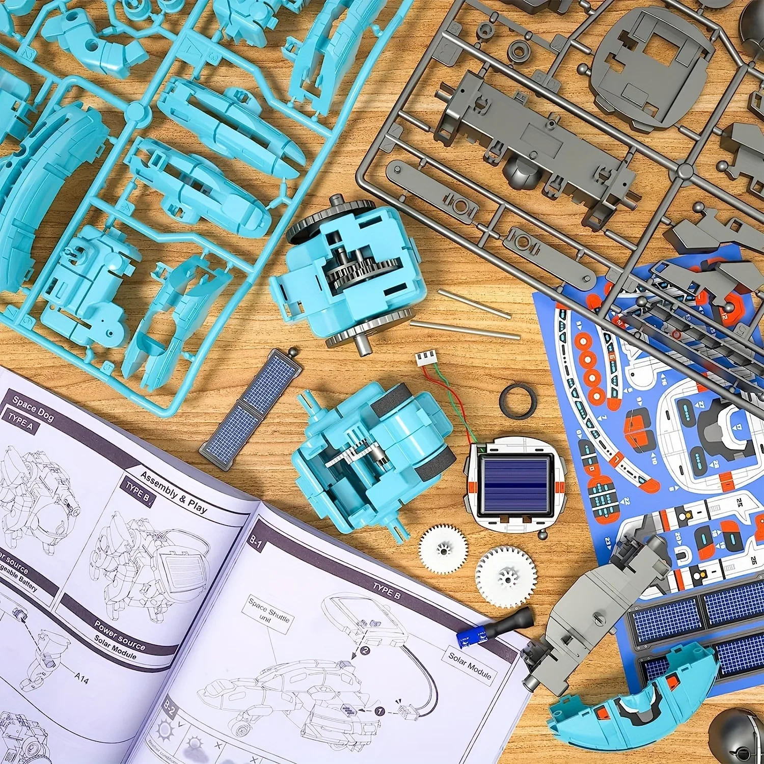 6-in-1 STEM Solar Roboter Kit Spielzeug Geschenke für Kinder – Bild 5