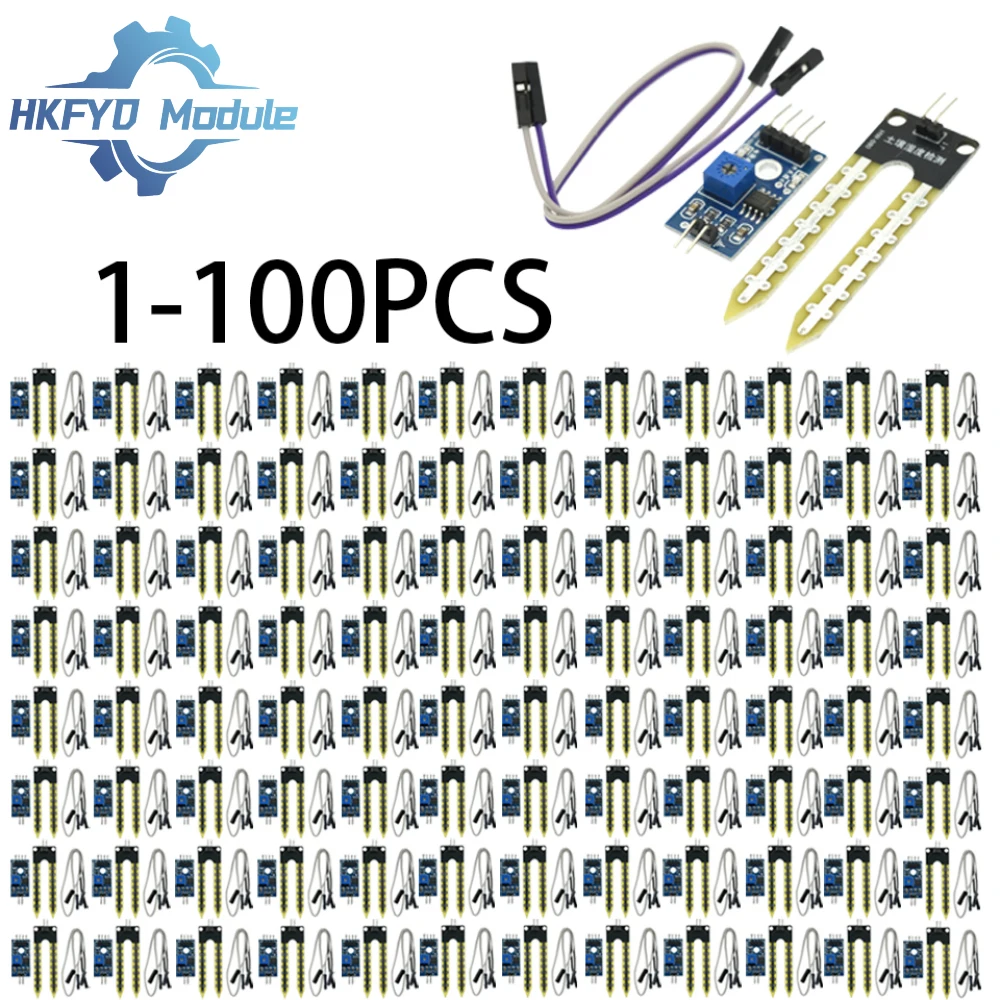 Bodenfeuchtigkeitssensormodul LM393 basierendes Hygrometer für Arduino, Smart Garden, DIY Roboter