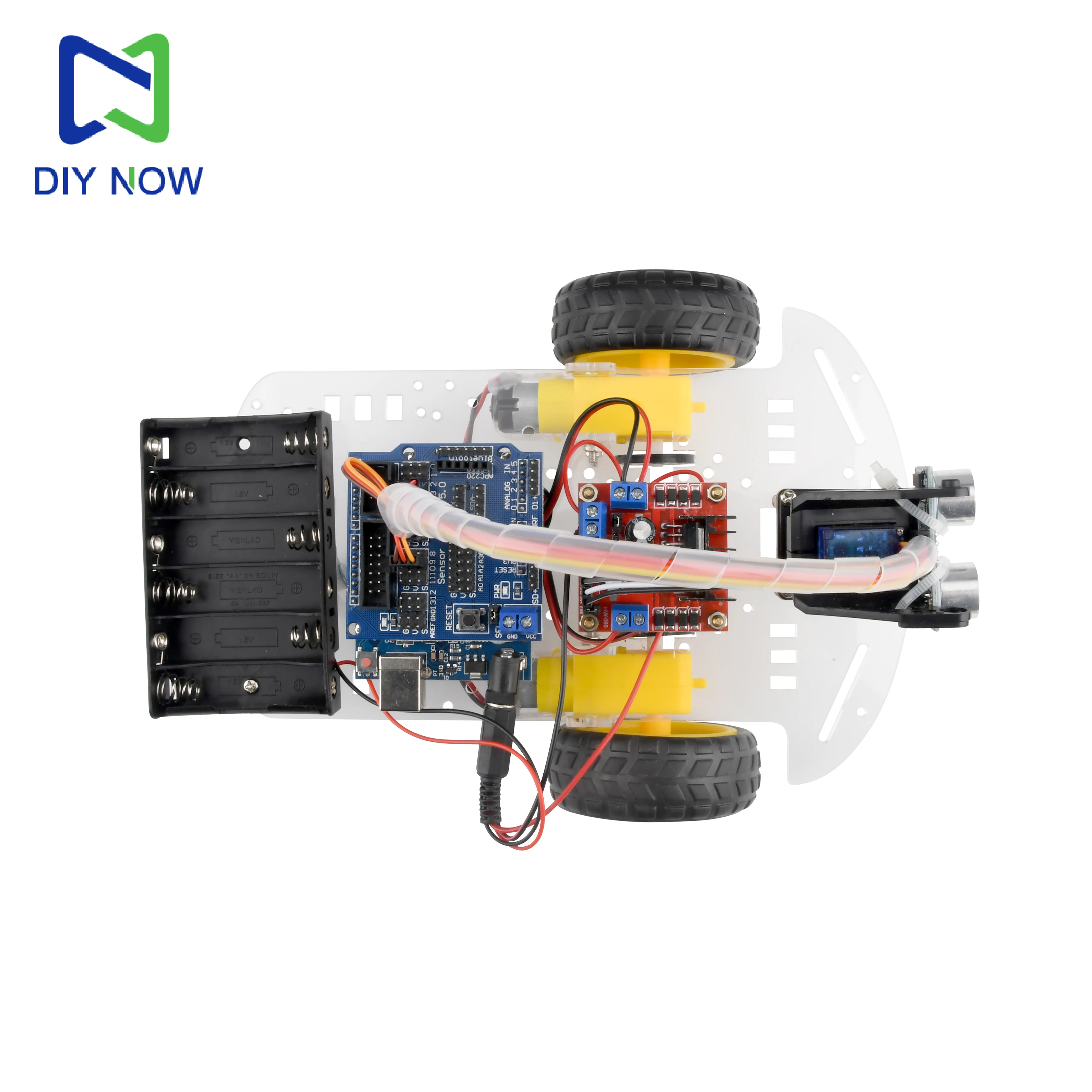 Ultraschall-Hindernisvermeidungs-Auto Smart Car DIY-Kit – Bild 5