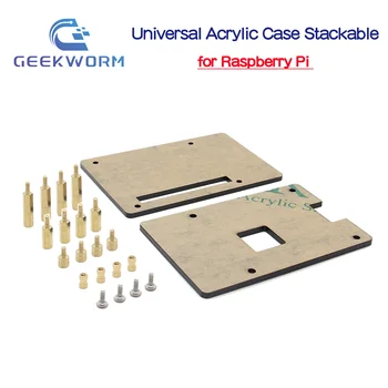 Raspberry Pi Universal-Acrylgehäuse stapelbar für Raspberry Pi 5 / Raspberry Pi 4 Modell B / 3 B+ / 3B / 2B