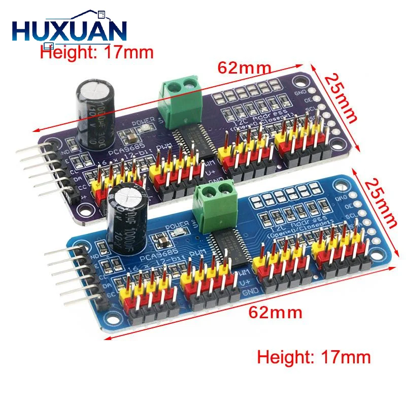 16-Kanal-PWM-Servo-Antriebsplatine Roboter-Controller – Bild 5