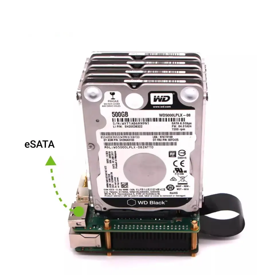 Raspberry Pi 5 Penta SATA HAT Erweiterungsboard – Bild 4