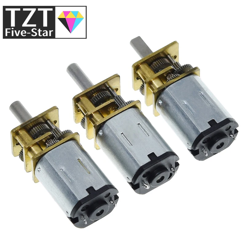 TZT 1/3 Stück DC 6V 30RPM 200RPM N20 Mini Mikro-Metallgetriebemotor – Bild 3