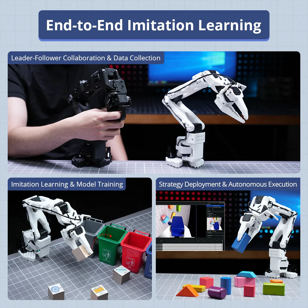 Hiwonder LeRobot SO-ARM101 Open-Source 6-Achsen Roboterarm – Bild 3