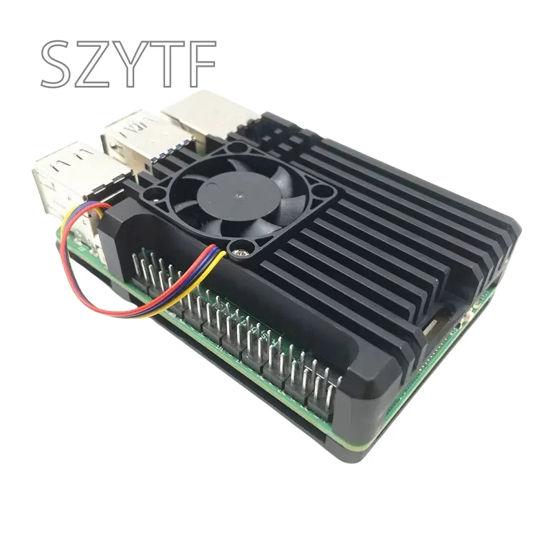 Raspberry Pi 5, Aluminiumgehäuse, Metallgehäuse mit Lüfter – Bild 3
