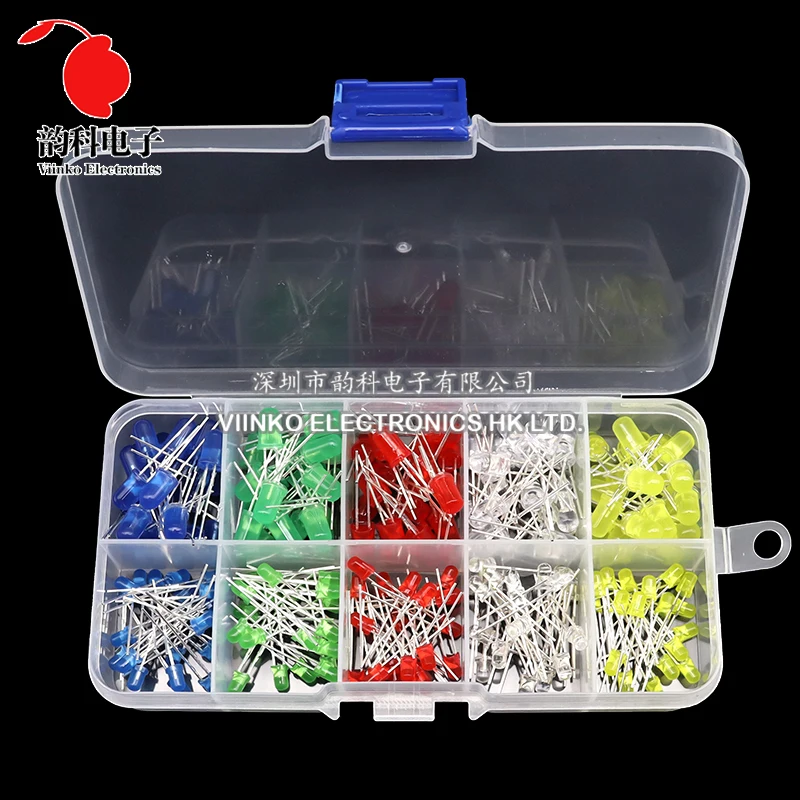 3MM 5MM Leuchtdioden Elektronik-Kit-Box F3 F5 LED-Dioden-Sortiment-Kit – Bild 3