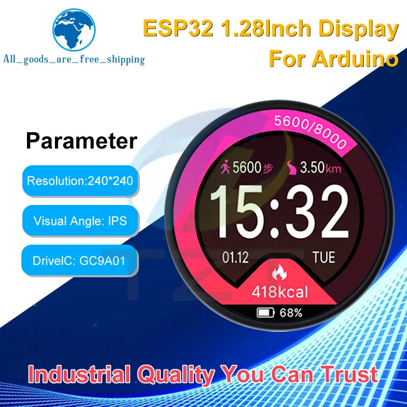 ESP32 LVGL für Arduino Development Board 1,28 Zoll 240*240 IPS Smart – Bild 2