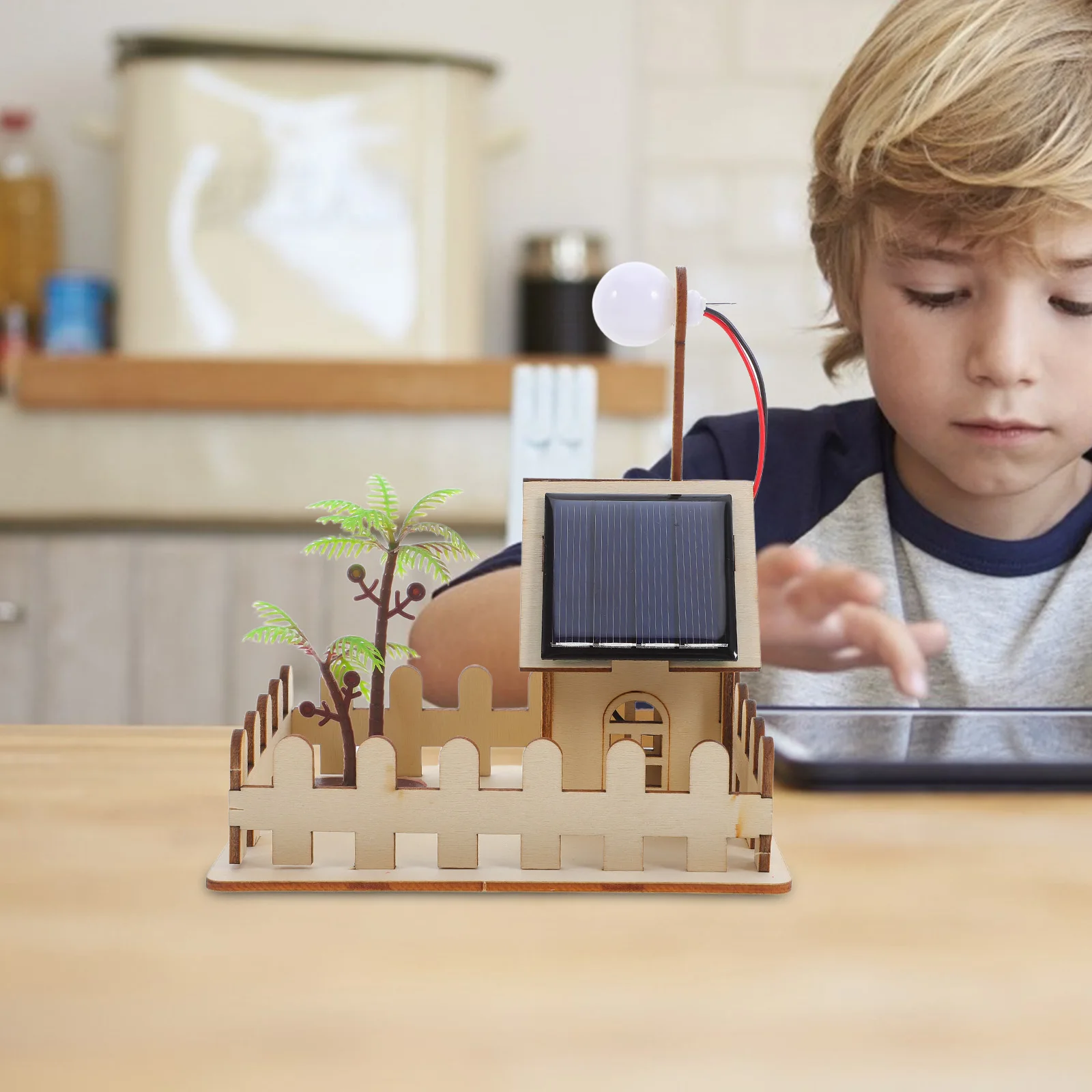 Solar Garten Licht Wissenschaft Kit DIY Lampe Modell Physik Experiment – Bild 2