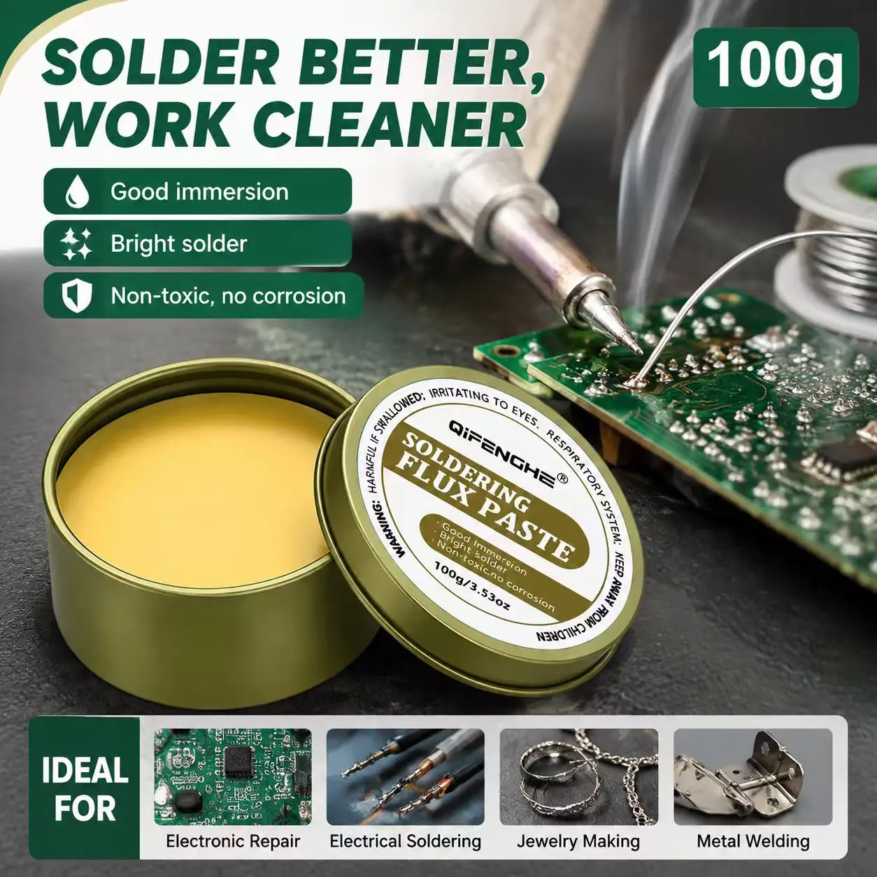 Lötpaste mit Rosin-Flussmittel 10g/30g/100g Bleifreies – Bild 4