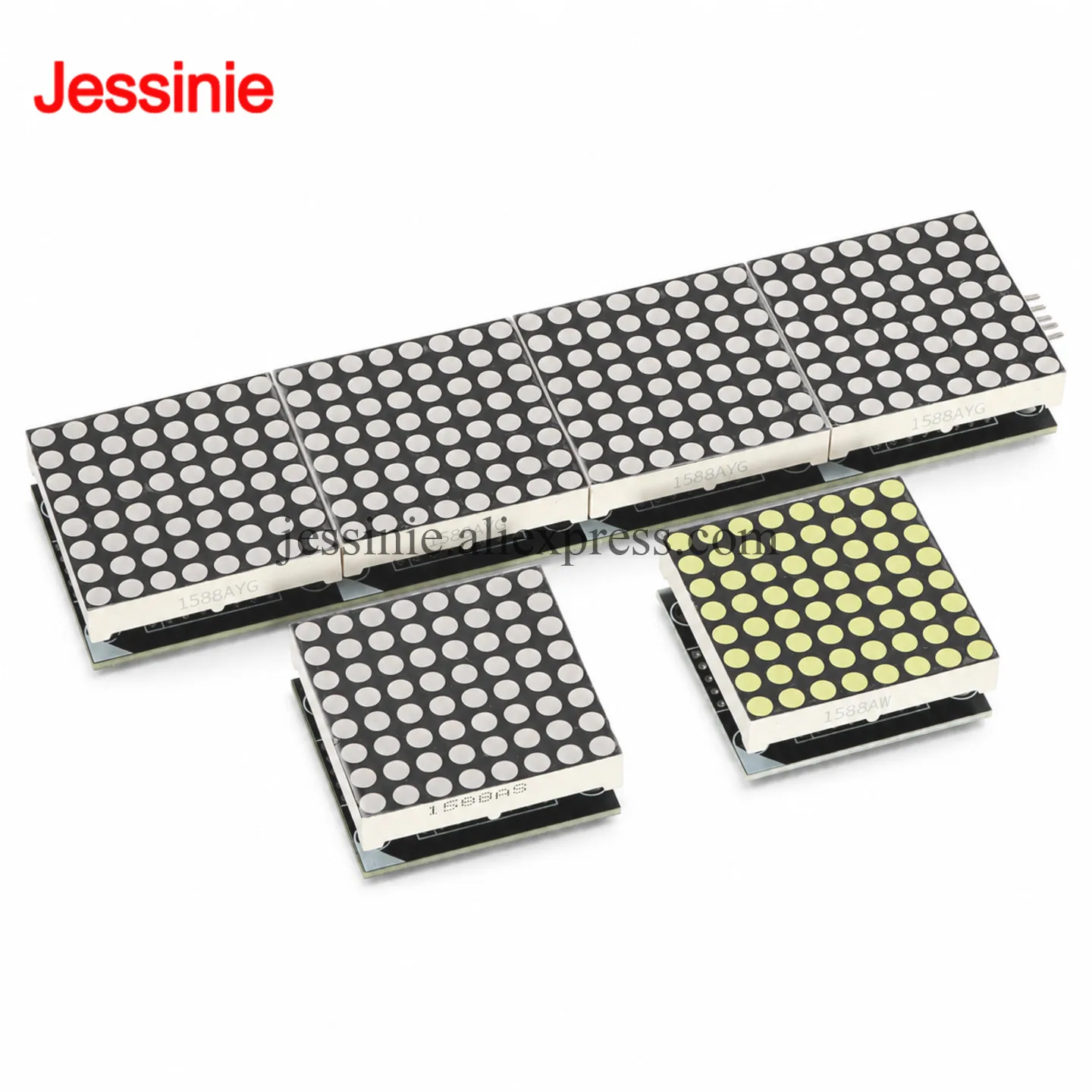 MAX7219 MAX7219-1588 Dot-Matrix-LED-Digitalanzeige 8x8 – Bild 2