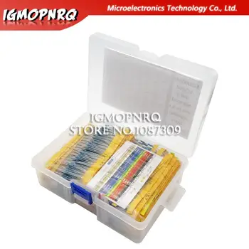 0,25 Werte 1/4w 1% w Metall film widerstände sortierte Packung Kit Set Lot Widerstände Sortiment (2600 Stück)
