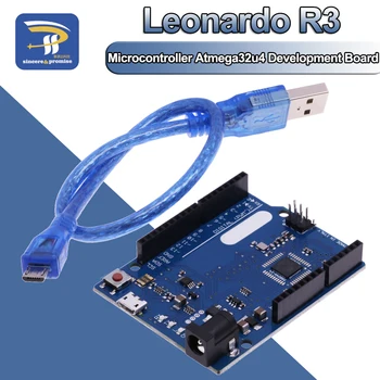 Leonardo R3 Mikrocontroller Atmega32u4 Entwicklung Board Mit USB Kabel Kompatibel Für Arduino DIY Starter Kit