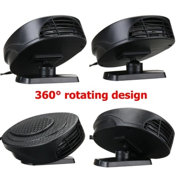 12V Auto Elektrische Heizung Fan Tragbare Auto Fenster Windschutzscheibe Defroster Demister Heizung Lüfter