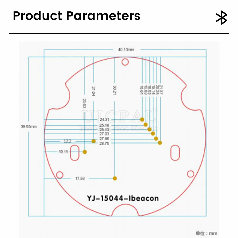 NRF52810 Beacon BLE4.2 4.0 Bluetooth-Modul für Innenpositionierung – Bild 5