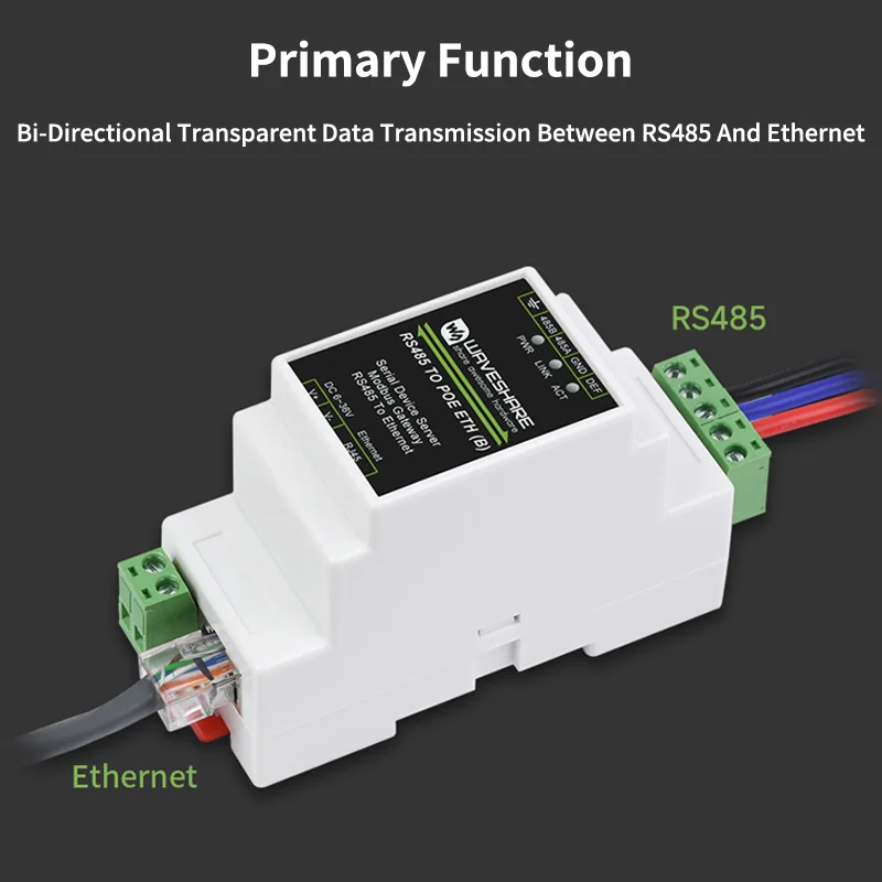 Industrieller serieller Server, RS485 auf RJ45, Ethernet-Modul, TCP/IP – Bild 3
